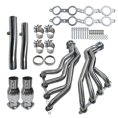 For 05-06 Pontiac GTO LS2 6.0L V8 Long Tube Stainless Header Manifold Exhaust