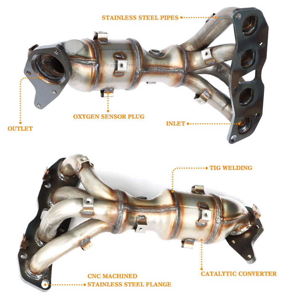 Front Catalytic Converter Manifold W/Install Kit For 07-12 Nissan Altima 2.5L