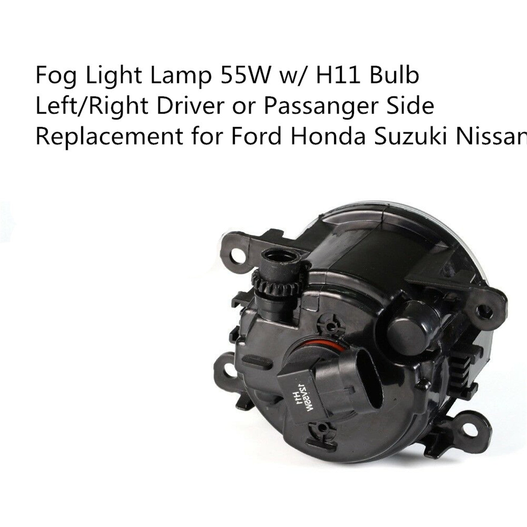 Left/Right Driver Passanger Side Fog Light Lamp 55W w/ H11 Bulb for Ford Honda