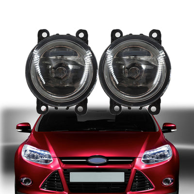Pair Driving Fog Light Lamp Housing Assembly For Acura Ford Honda Nissan Subaru